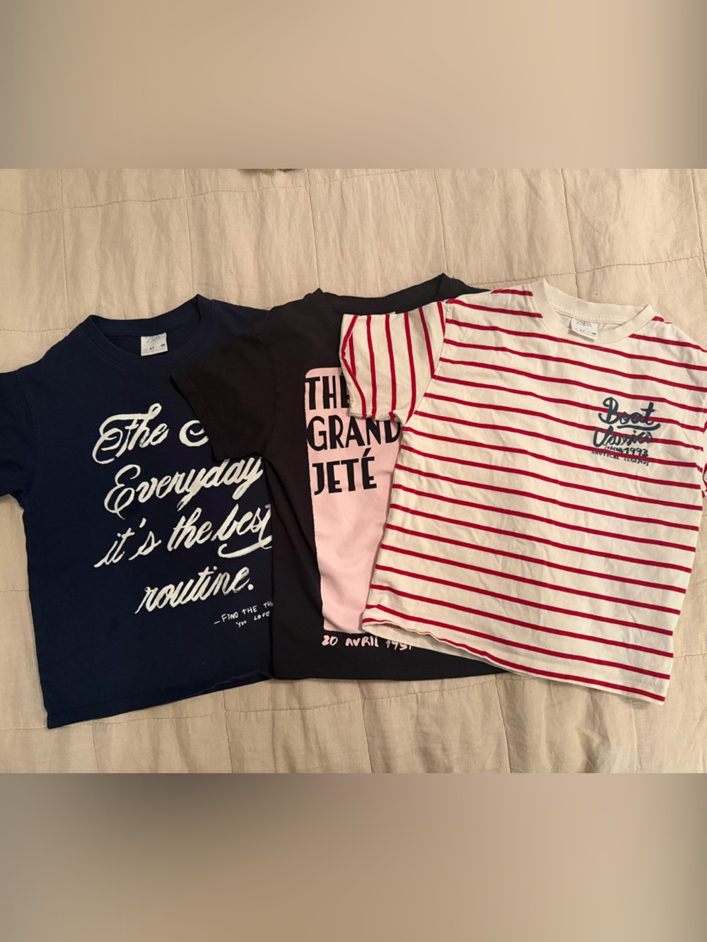 Zara girls Lot 6-7 short sleeve tees